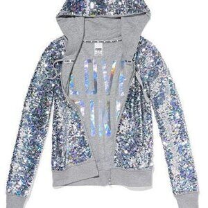 Victoria's Secret Pink Fashion Show Sequin Zip-Up Jacket
